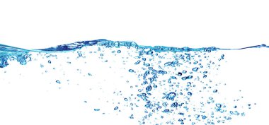 Beyaz üzerine su sıçrama 