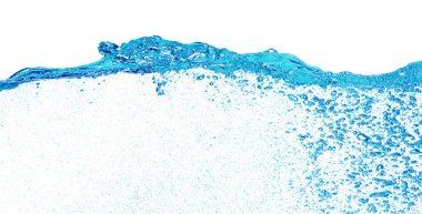 Beyaz üzerine su sıçrama 