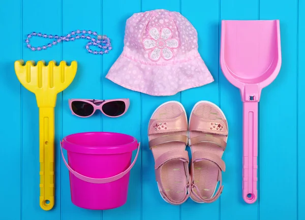 Sommer Accessoires von Mädchen — Stockfoto