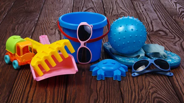 Summer accessories of kids — Stock Photo, Image