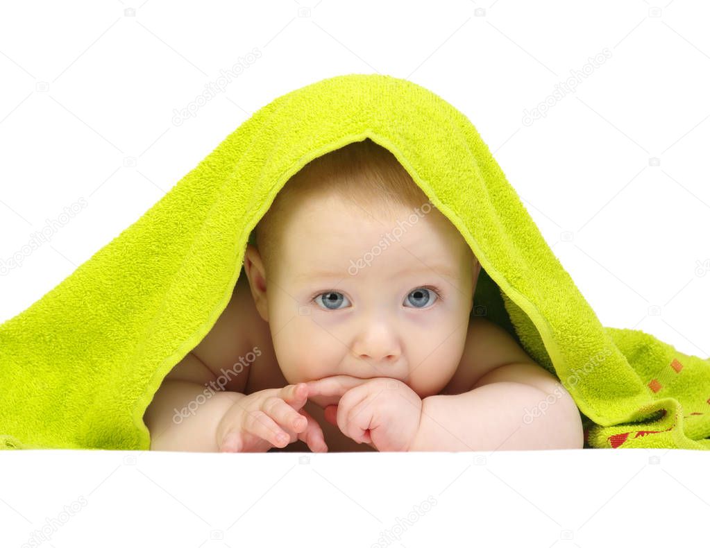 baby in towel 