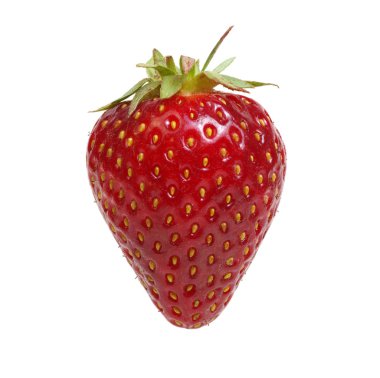 Çilek beyaz arkaplanda izole edildi. 