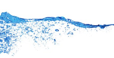 Beyaz üzerine su sıçrama 