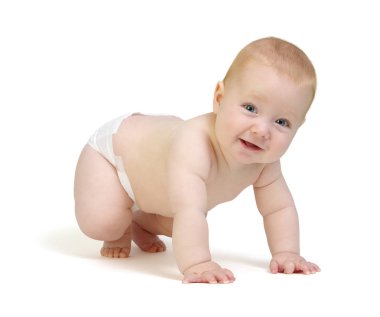 gülümseyen şirin bebek 