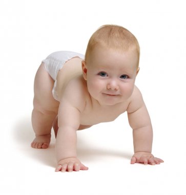 gülümseyen şirin bebek 