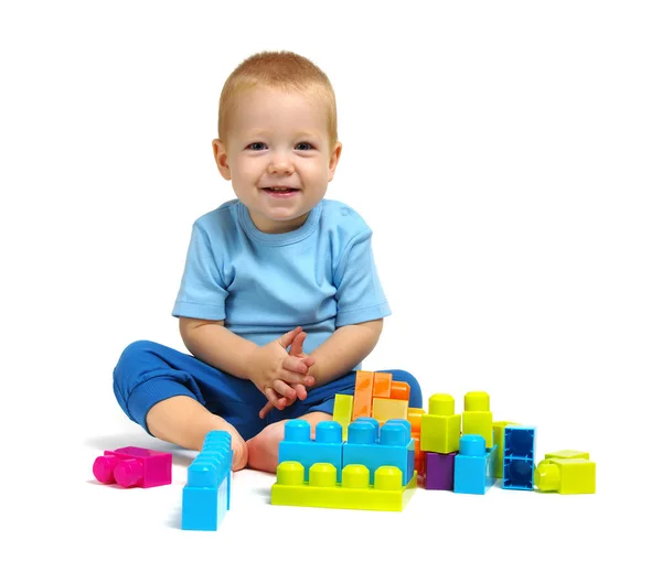 Little boy playing toy Royalty Free Stock Photos