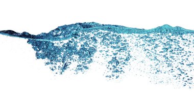 Beyaz üzerine su sıçrama 