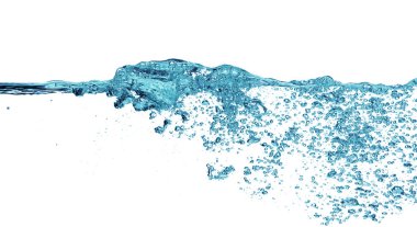 Beyaz üzerine su sıçrama 