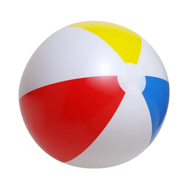 Пляжний м'яч на білому — стокове фото