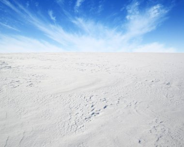  Kış manzarası ve gökyüzü