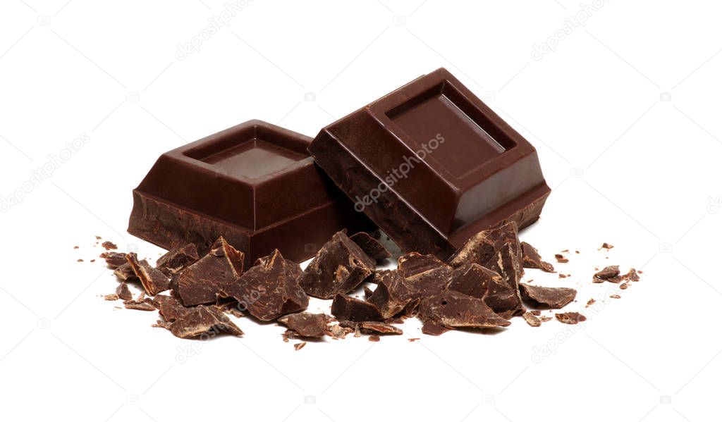 chocolate isolated on white 