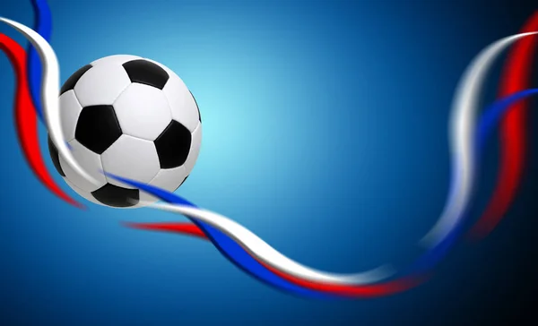 青のサッカー ボール — ストック写真