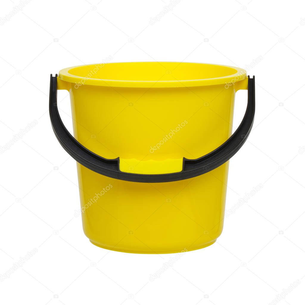  bucket on white 