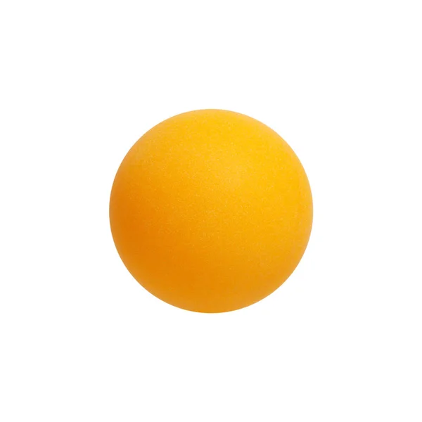 Balle de ping-pong orange isolée sur blanc — Photo