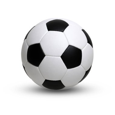 beyaz üzerine futbol topu