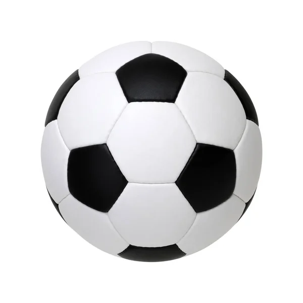 Futball-labda, fehér — Stock Fotó
