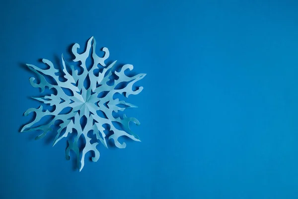 Blue Paper snowflake — Stock Photo, Image