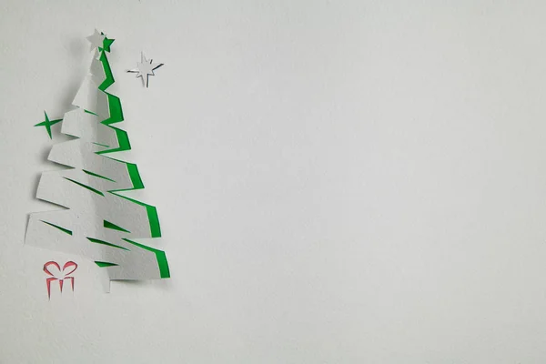 Paper Christmas tree — Stock Photo, Image