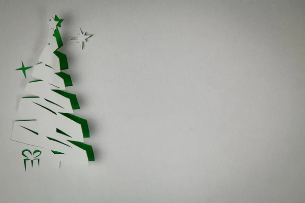 紙のクリスマス ツリー — ストック写真
