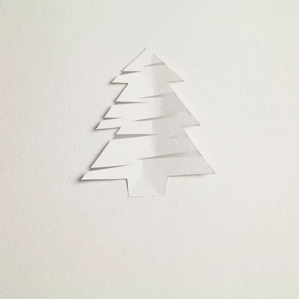 纸的圣诞树 — 图库照片
