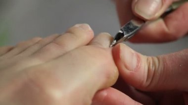 Pedikür tırnak salonu içinde getting kadın