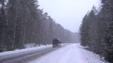 Ormanda geliyor kar.