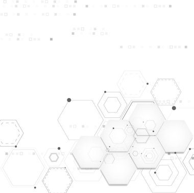 Absract teknoloji ve bilim arka plan.