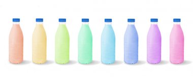 Beyaz arka plan üzerinde büyük şişe.