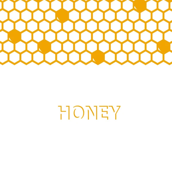 Geometric pattern with honeycomb. — Stock Vector