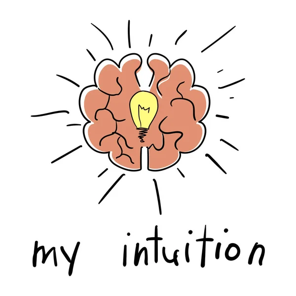 Concept abstrait d'intuition — Image vectorielle
