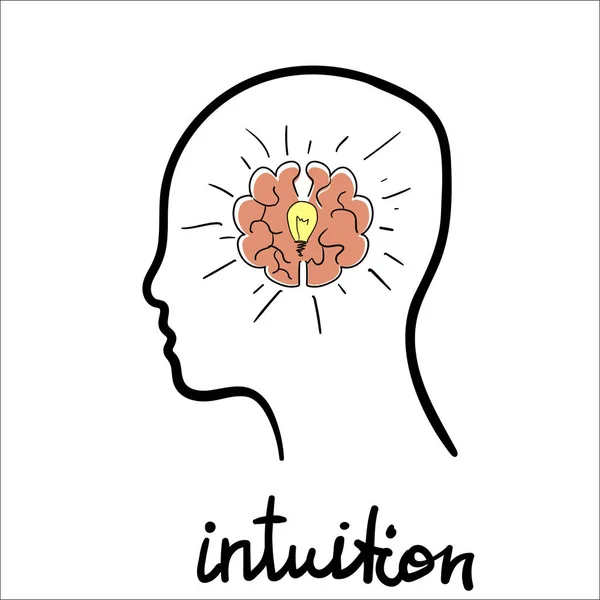 Intuition abstract concept — Stock Vector