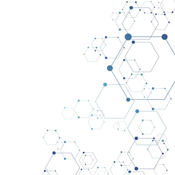 Estrutura de conexão molecular — Vetor de Stock