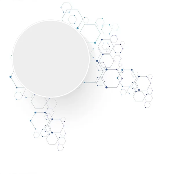 Estructura de conexión molecular — Vector de stock