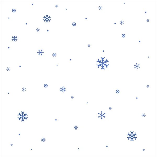 Vecteur réaliste Flocons de neige  . — Image vectorielle