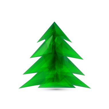 soyut Noel ağacı .