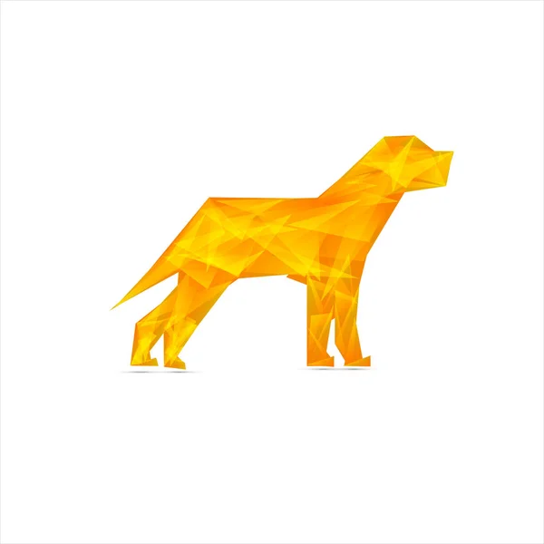 Celebração fundo amarelo com Dog  . —  Vetores de Stock