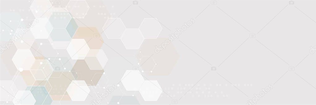 Abstract hexagonal structures