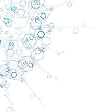 Soyut altıgen yapıları