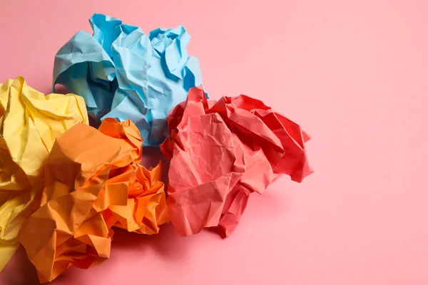 Crumpled paper balls — Stock Photo, Image