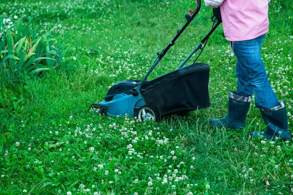 Closeup of grassmower — Stock Photo, Image