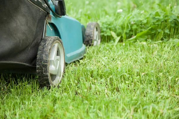 Close-up van grassmower — Stockfoto