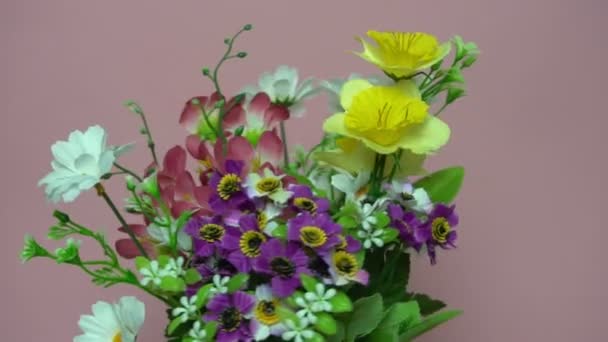 Bouquet primavera fresca . — Video Stock