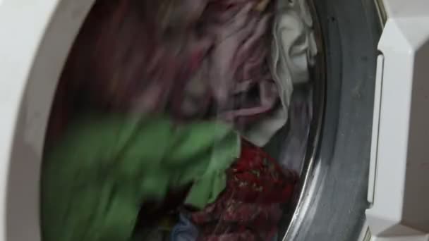 Барабан стиральной машины — стоковое видео