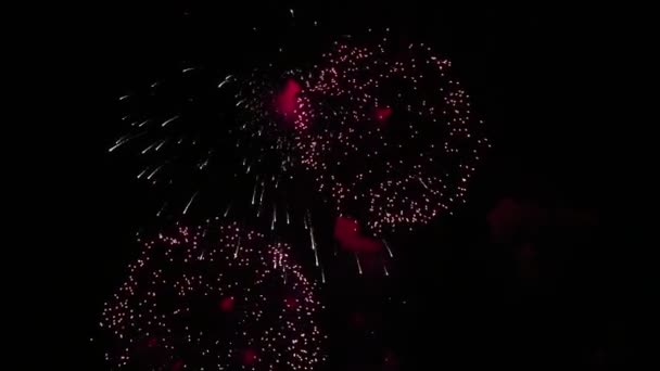 Abstrakte farbige Feuerwerk Hintergrund — Stockvideo