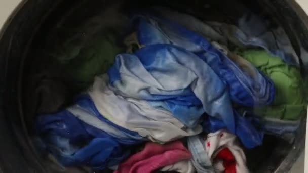 Πλυντήριο ρούχων τύμπανο — Αρχείο Βίντεο