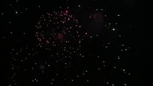 Absztrakt színes tűzijáték háttér — Stock videók