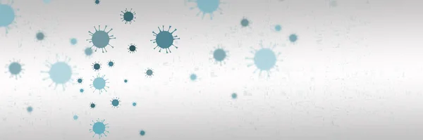 Coronavirus elvont háttér. Orvosi genetika Bakteriológiai mikroorganizmus. — Stock Fotó