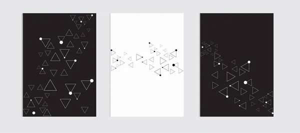Fondos triangulares abstractos en gris — Archivo Imágenes Vectoriales