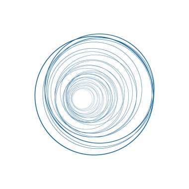 Abstract lines on the white background