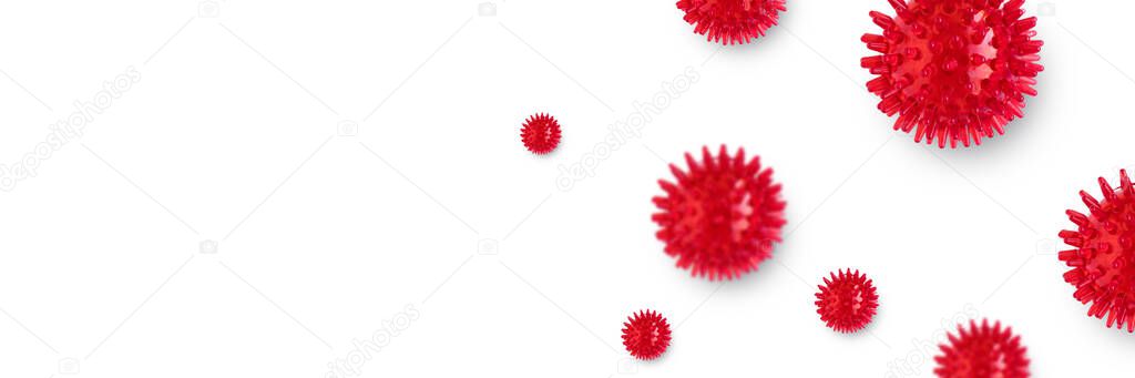 Abstract coronavirus background. Medical and science headline.